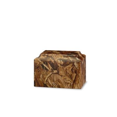 camouflage cultured marble cremation urn